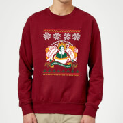 Image of Elf Christmas Cheer Sweatshirt - Burgundy - S - Burgundy