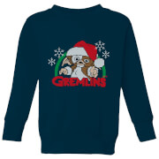 Image of Gremlins Another Reason To Hate Christmas Kids' Sweatshirt - Navy - 3-4 Years - Navy