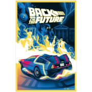 Image of Back to the Future Screenprint by Bella Grace