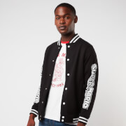 Image of Nintendo Super Mario Limited Logo Unisex Varsity Jacket - Black - S - Black