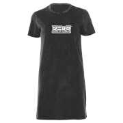 Image of Sega Start Screen Women's T-Shirt Dress - Black Acid Wash - XS - Black Acid Wash