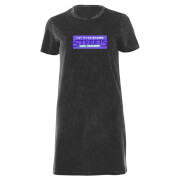 Image of Sega Streets Of Rage Women's T-Shirt Dress - Black Acid Wash - XS - Black Acid Wash