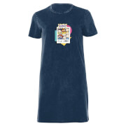 Image of Nickelodeon Rugrats Women's T-Shirt Dress - Navy Acid Wash - XS - Navy Acid Wash