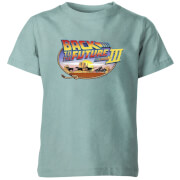 Image of Back To The Future Logo Kids' T-Shirt - Mint Acid Wash - 3-4 Years - Mint Acid Wash
