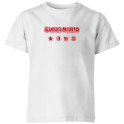 Image of Nintendo Super Mario White T-shirt Kids' T-Shirt - White - 3-4 Years - White