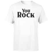 You Rock Mens T-Shirt - White - 5XL - White You Rock Mens T-Shirt - White - 5XL - White