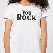 You Rock Womens T-Shirt - White - XXL - White You Rock Womens T-Shirt - White - XXL - White