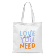 Love Is All You Need Tote Bag - White Love Is All You Need Tote Bag - White