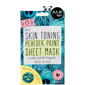 picture of Oh K SOS Printed Peacock Toning Print Sheet Mask