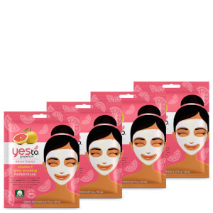 picture of YES TO Grapefruit Vitamin C Glow Boosting Single Use Mask (Pack of 4)