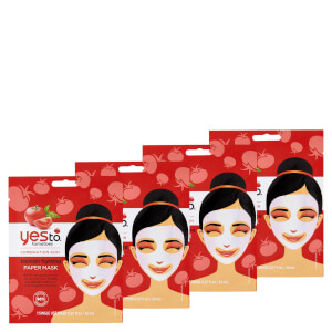 picture of YES TO Tomatoes Blemishing Fighting Paper Single Use Mask (Pack of 4)