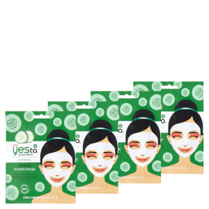 picture of YES TO Cucumber Calming Paper Single Use Mask (Pack of 4)