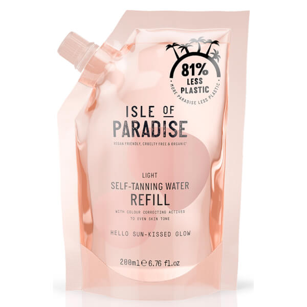 Click to view more detailed imagery on our partner's website Isle Of Paradise Self-tanning Water Refill Pouch Light 200ml