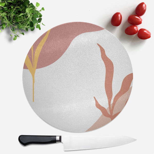 Abstract Garden Round Chopping Board