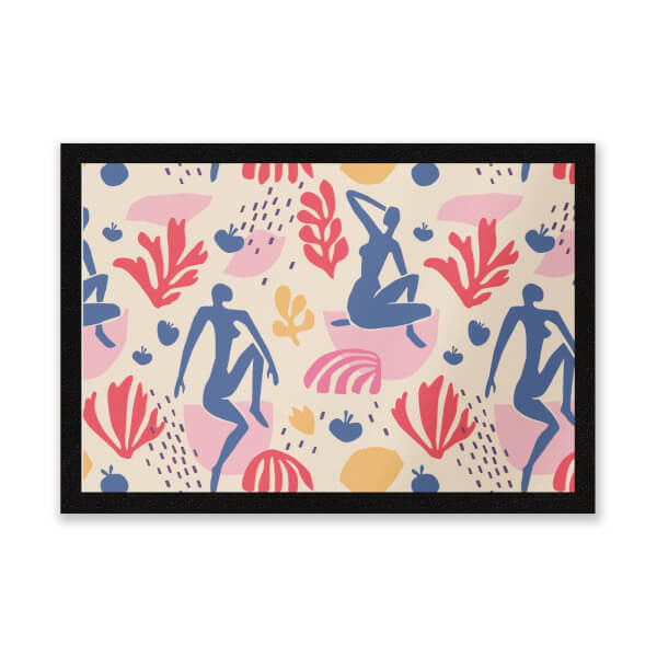 Light Tone Silhouette Entrance Mat