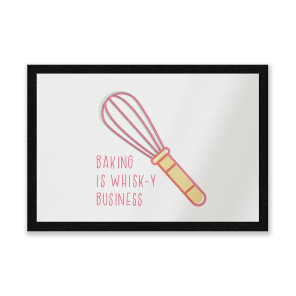 Baking Is Whisk-y Business Entrance Mat