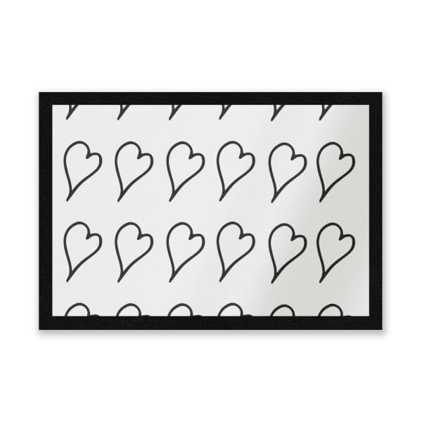 Hearts Entrance Mat