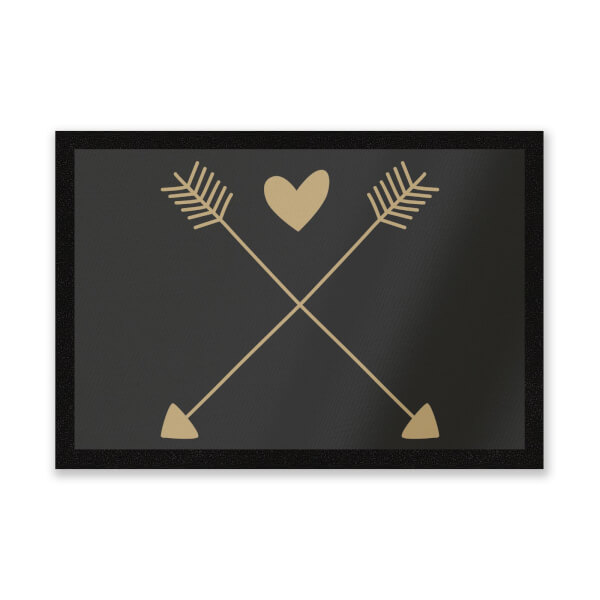 Hearts And Arrows Entrance Mat