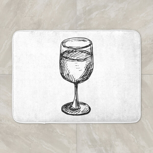 Wine Glass Bath Mat
