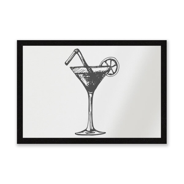 Alcohol Beach Cocktail Entrance Mat