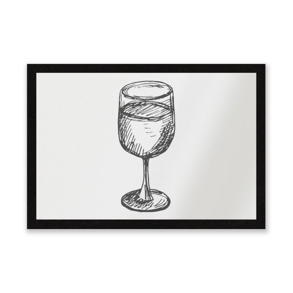 Wine Glass Entrance Mat