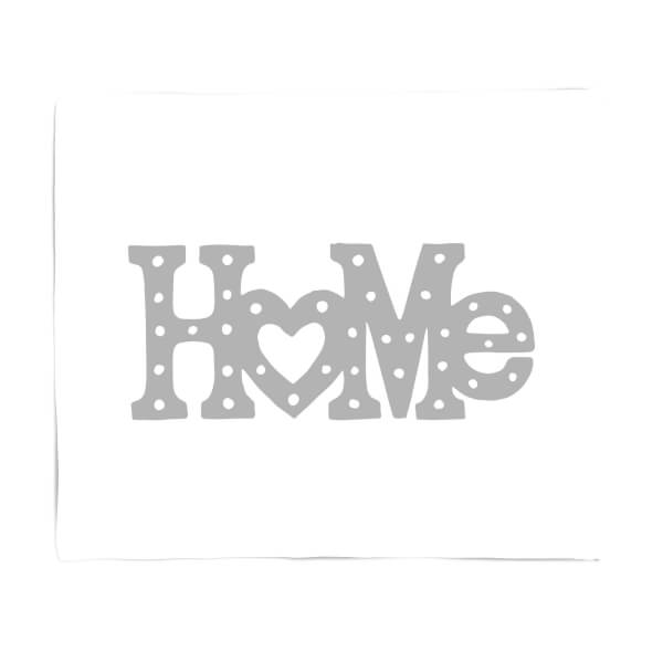 Home Typographic Fleece Blanket