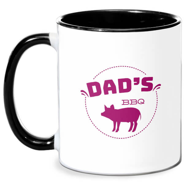Dads BBQ Mug - White/Black