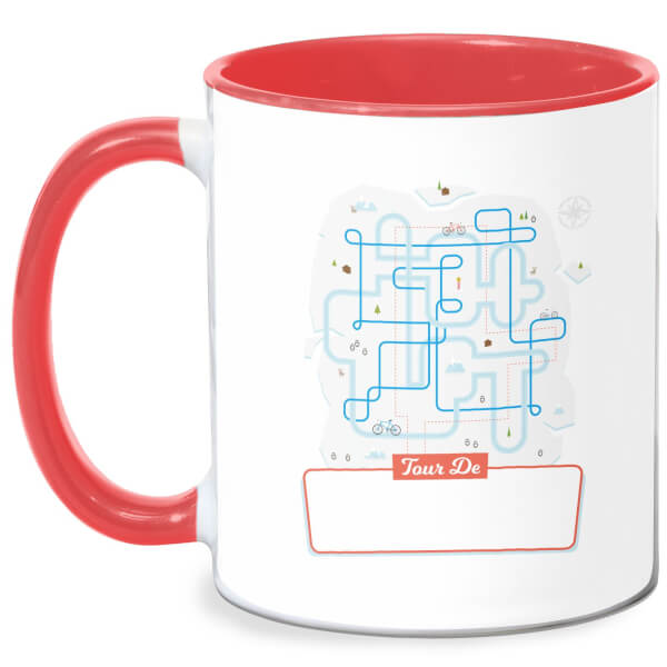 Tour De North Pole Mug - White/Red