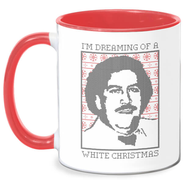 I'm Dreaming Of A White Christmas Mug - White/Red