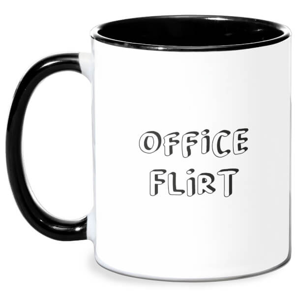 Office Flirt Mug - White/Black