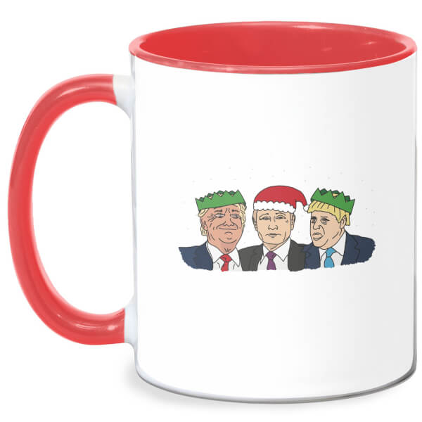 Three 'Wise' Men Mug - White/Red
