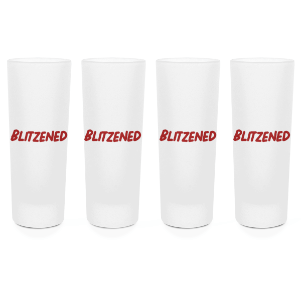 Blitzened Shot Glasses - Set of 4