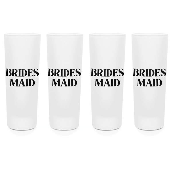 Bridesmaid Shot Glasses - Set of 4