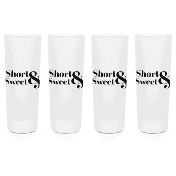 Short & Sweet Shot Glasses - Set of 4