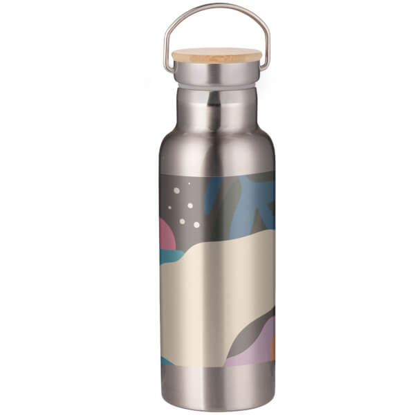 Blobby Portable Insulated Water Bottle - Steel