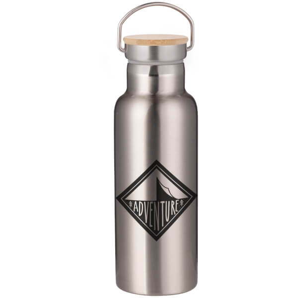 Adventure Portable Insulated Water Bottle - Steel
