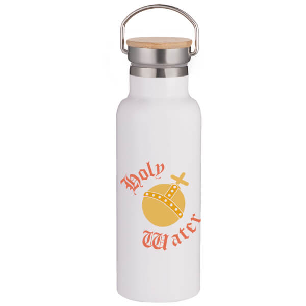 Holy Water Portable Insulated Water Bottle - White