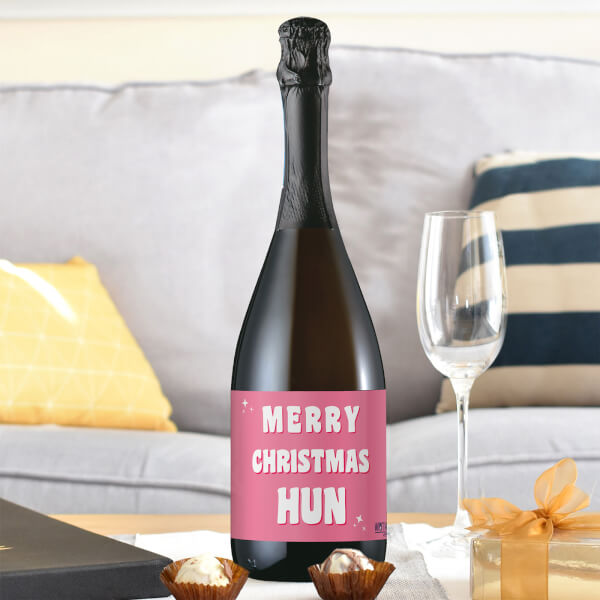 WotNot Creations 'Merry Christmas Hun' Prosecco