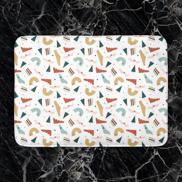 Christmas Shapes Bath Mat