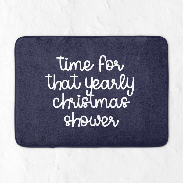 Time For That Yearly Christmas Shower Bath Mat