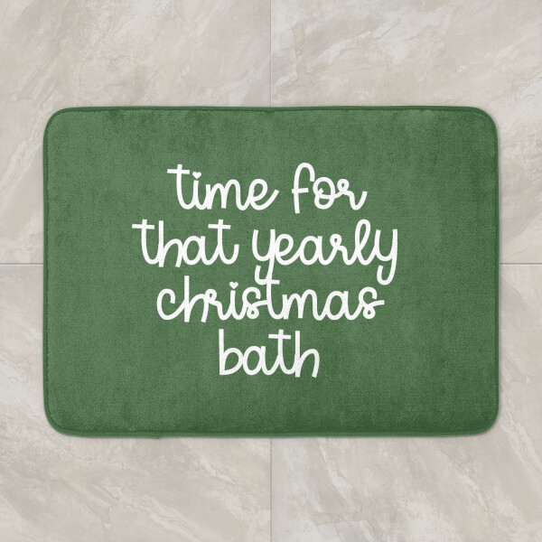Time For That Yearly Christmas Bath Bath Mat