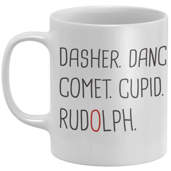 Reindeer Names Mug