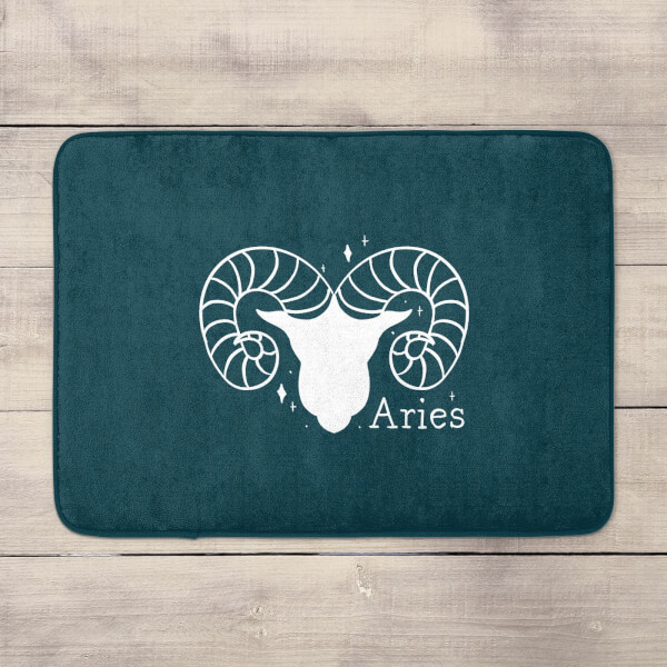 Navy Aries Bath Mat