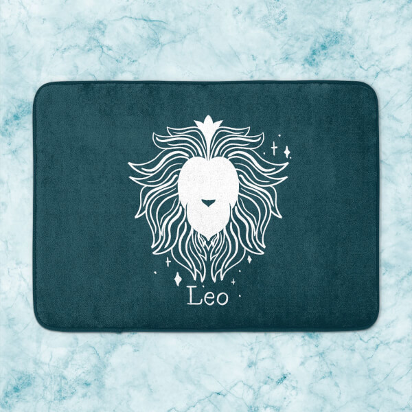 Navy Leo Bath Mat