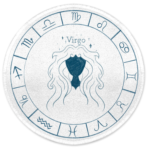 Virgo Circle Round Bath Mat