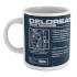 Back To The Future Delorean Schematic Mug Back To The Future Delorean Schematic Mug