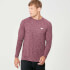 Performance Long Sleeve T-Shirt - Burgundy Marl Performance Long Sleeve T-Shirt - Burgundy Marl