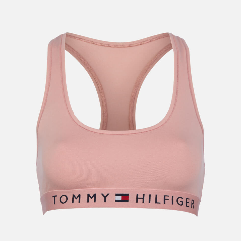 Tommy Hilfiger Racerback Scoop Neck Bralette Pink