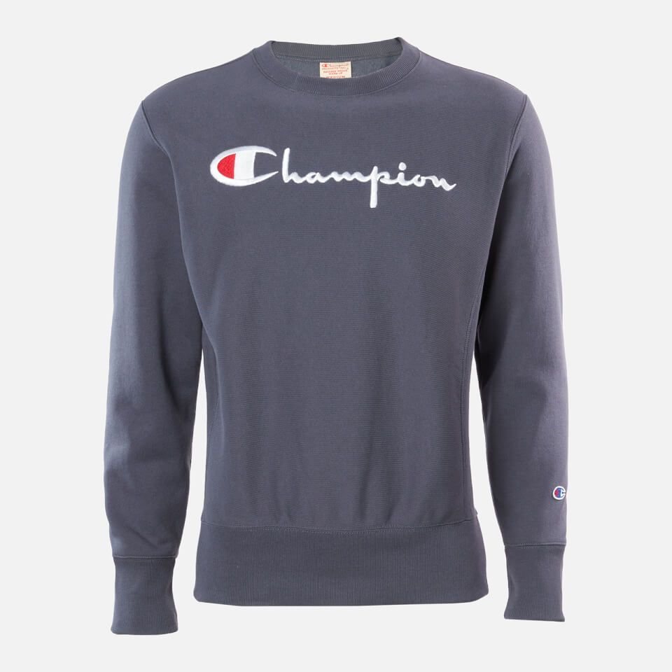 Champion Reverse Weave sweatshirt with large script in white White