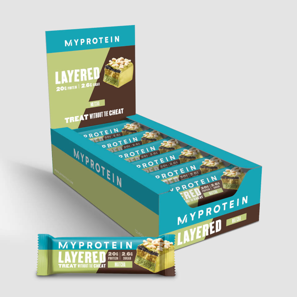 MyProtein 6 Layer Protein Bar – 12 x 60g – Matcha